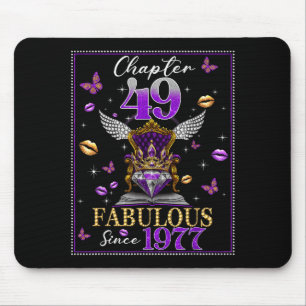 Chapter 49 Fabulous Since 1977 49th Birthday Women Mouse Pad