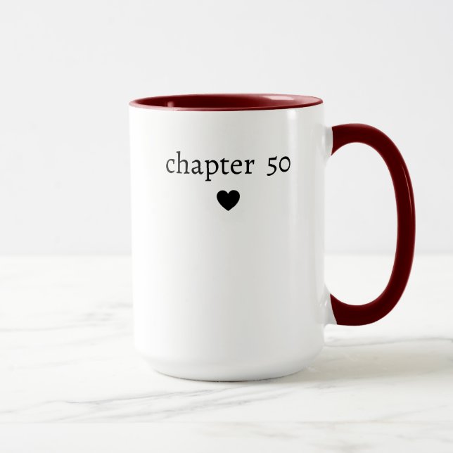 Chapter 50 Personalized 50th Golden Birthday  Mug (Right)