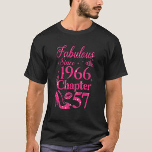 Chapter 57 Fabulous Since 1966 57th Birthday T-Shirt