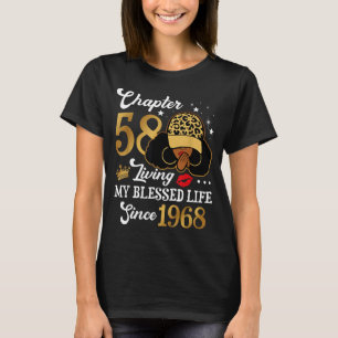 Chapter 58 Living My Blessed Life Since 1968 Afro T-Shirt