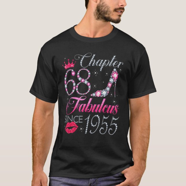 Chapter 68 Fabulous Since 1955 68Th Birthday  For  T-Shirt (Front)
