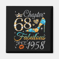 Chapter 68 Fabulous Since 1958 68th Birthday Women
