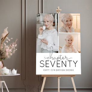 Chapter 70 Custom Photo Collage 70th Birthday Foam Board