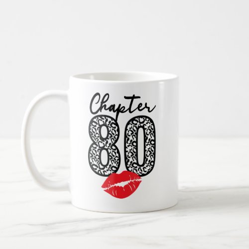 Chapter 80 Lips Happy Birthday Leopard 80 Years Bo Coffee Mug