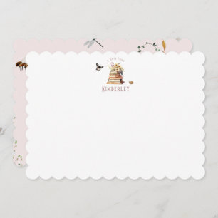 Chapter Book Wildflower Personalized Thank You Card