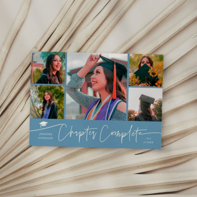 Chapter Complete Denim Blue Grad Multi Photo Announcement (Creator Uploaded)