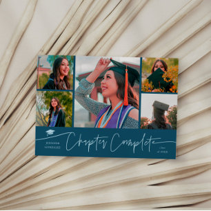 Chapter Complete Teal Grad Multi Photo Announcement