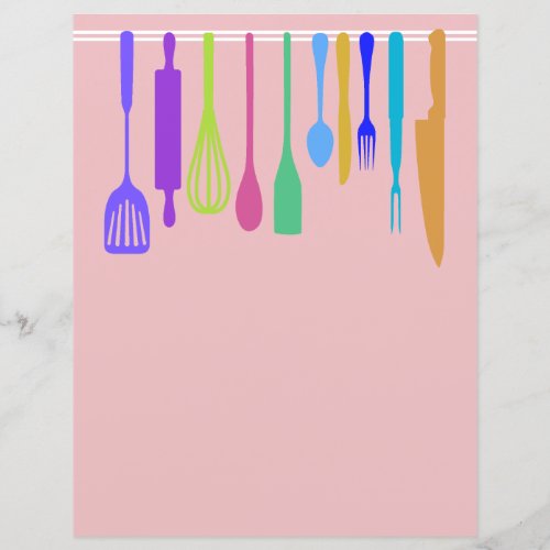 Chapter Divider Pages for Recipe Binders