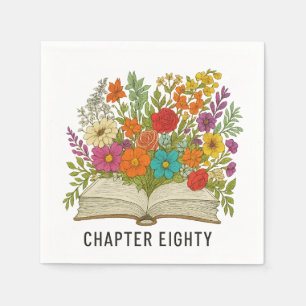 Chapter Eighty 80th Birthday Napkins