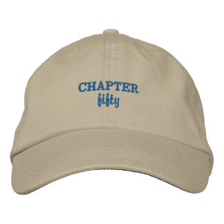 CHAPTER fifty in Khaki Embroidered Baseball Cap
