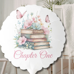 Chapter One 1st Girl Book Theme First Birthday Balloon