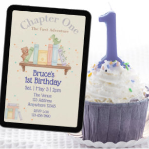 Chapter One, First Adventure, 1st Birthday Invitation