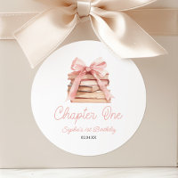 Chapter One Pink Bow Books 1st Birthday Party