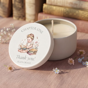 Chapter One Storybook First Birthday Personalized Mini Candle Favors