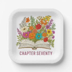 Chapter Seventy 70th Birthday Paper Plates