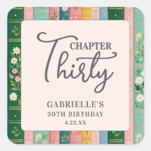 Chapter Thirty Floral Storybook 30th Birthday