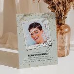 Chapter Thirty Fun Modern Photo 30th Birthday Invitation<br><div class="desc">Mark an important milestone with Chapter THIRTY! Invitations that perfectly reflect a mix of maturity and charm. Featuring a personal photo snap of the birthday star, these invites bring an air of intimacy to the celebration. The blend of calligraphy and serif fonts, faux gold glitter confetti, and an easy-to-edit template,...</div>