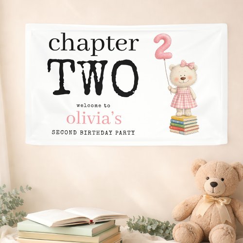 Chapter Two Bear Books Girl Welcome 2nd Birthday