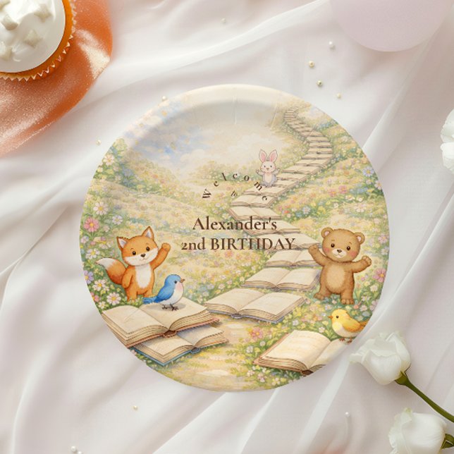 Chapter Two Turning Pages Birthday Paper Plates (Creator Uploaded)