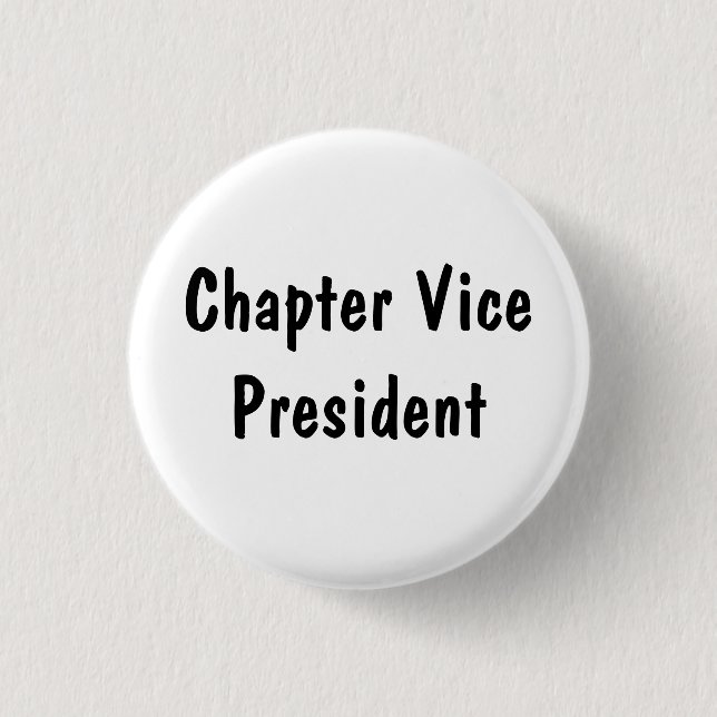 Chapter Vice President Pinback Button (Front)