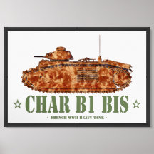 Char B1 bis World War Two French Heavy Tank WWII