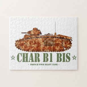 Char B1 bis World War Two French Heavy Tank WWII Jigsaw Puzzle