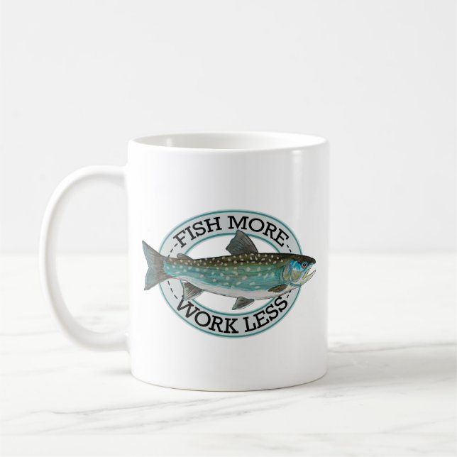 Char Fishing Coffee Mug (Left)