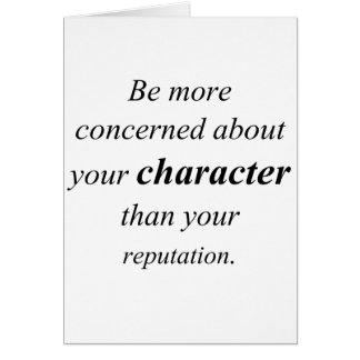 Character and Reputation Cards