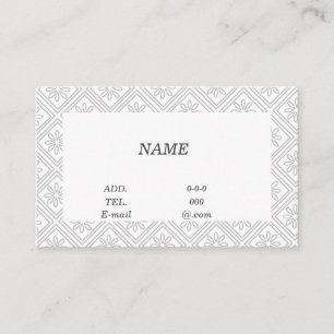 Character Blank Custom Chrysanthemum (White) Busin Business Card