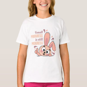 Character Bunny Cute Motivation Progress T-Shirt