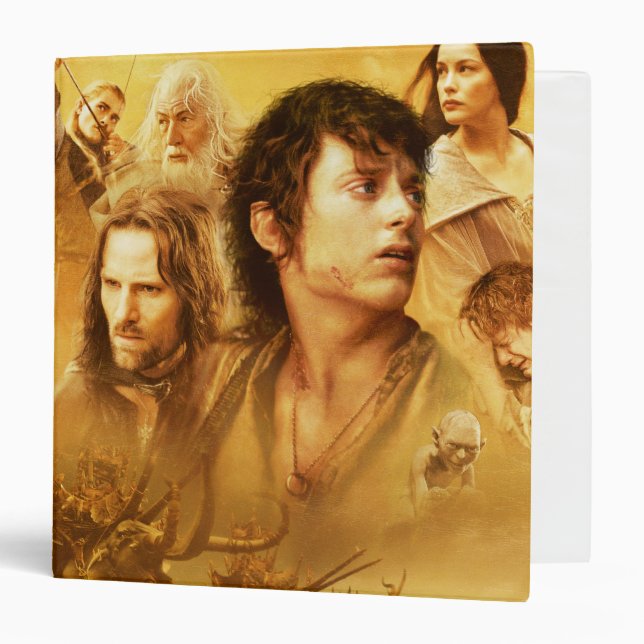 Character Collage 3 Ring Binder (Front/Inside)