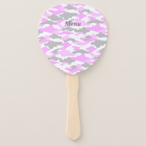 Character Custom Camouflage (Pink) Hand Fan