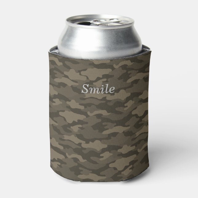 CHARACTER CUSTOM CAMOUFLAGE (SEPIA) CAN COOLER (Can Front)