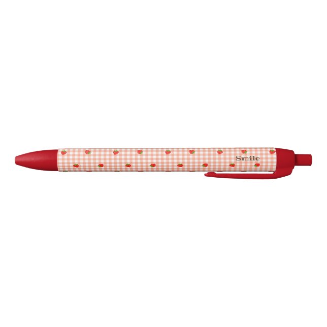 Character Custom Strawberry & Gingham Check (Salmo Pen (Bottom)