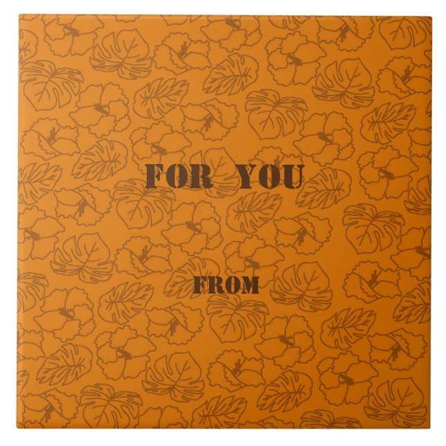 Character Customization Southern Terracotta Ceramic Tile (Front)