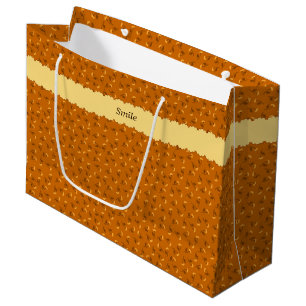 Character Customized Rose Brown Large Paper Bag