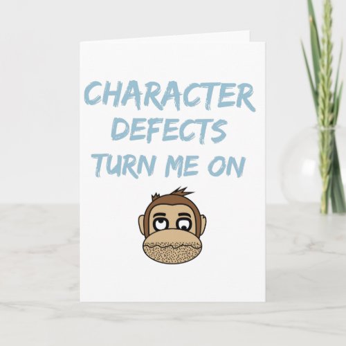 Character Defects Recovery Sober Drunk Card