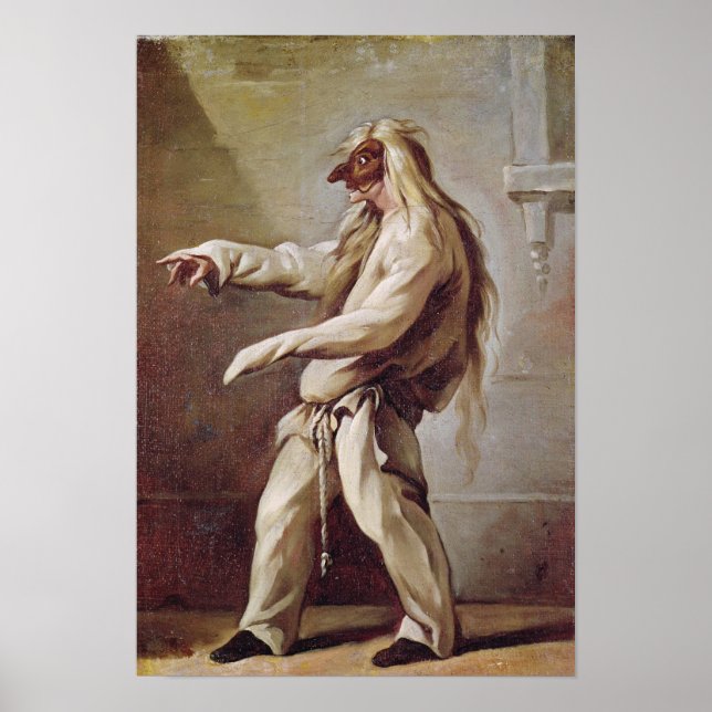 Character from the Commedia dell'Arte Poster (Front)