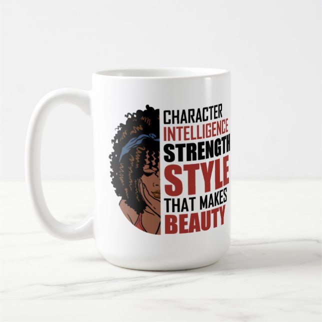Character Intelligence Strength Style That Makes B Coffee Mug (Left)