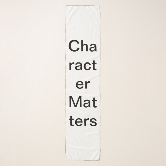 character matters tshirt