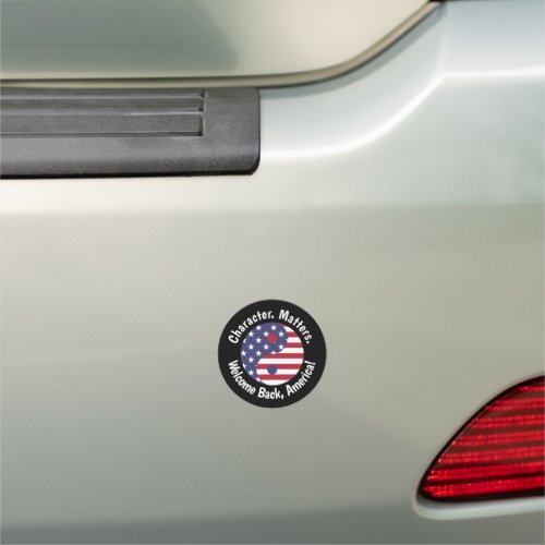 Character Matters USA Yin Yang Car Magnet