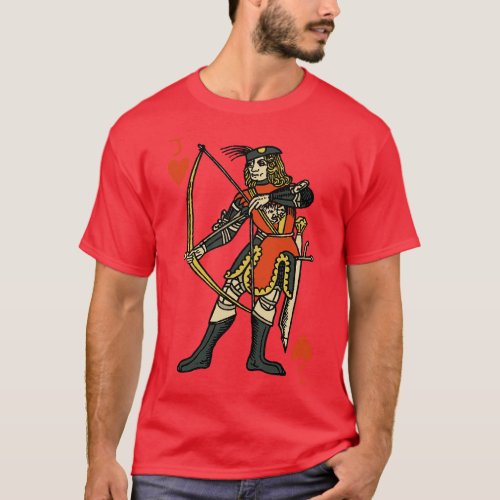 Character of Playing d of Hearts T_Shirt