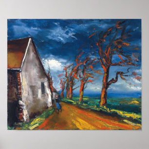 Character on a Village St. Maurice de Vlaminck Poster