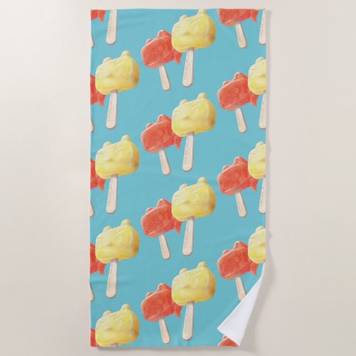 Character Popsicles Beach Towel