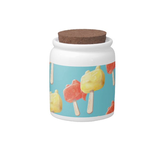 Character Popsicles Candy Jar (Front)