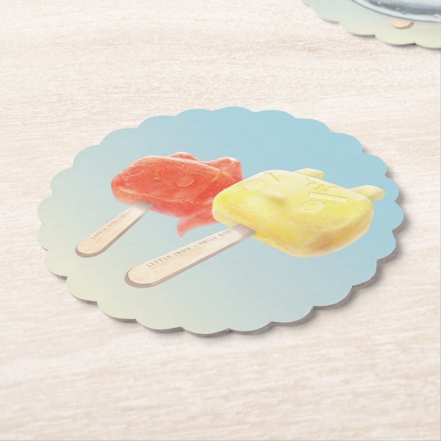 Character Popsicles Paper Coaster (Angled)