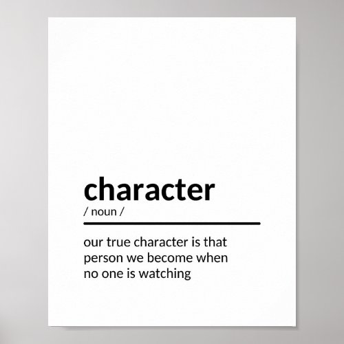 Character Quote Idea Poster