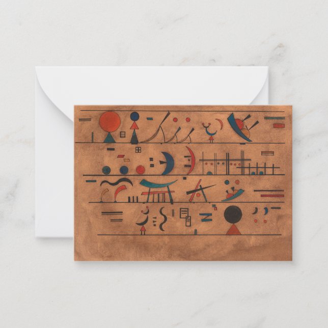 Character Strings, 1931 by Wassily Kandinsky Note Card (Front)