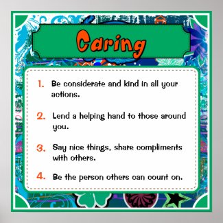 Character Traits Posters, Caring - 3 of 6 Poster