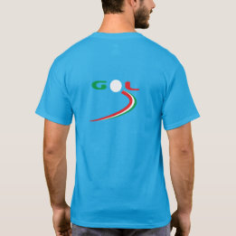 Characterful Tricolor Playful Italian Gol Path T-Shirt
